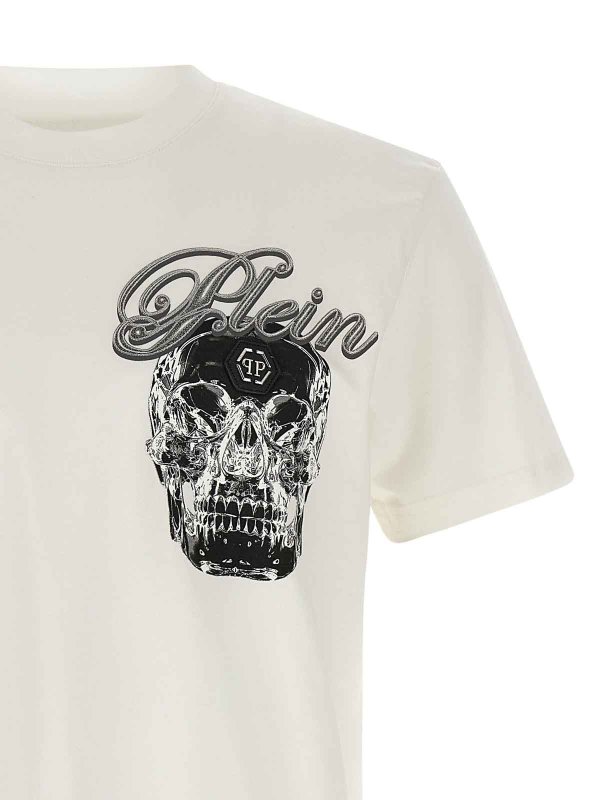 The Best Shops PHILIPP PLEIN: T-shirts - T-Shirt - Weiß