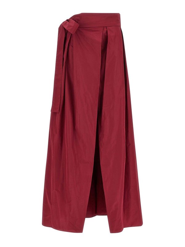 Pinko: ニーレングススカート＆ミディ丈 - 膝丈/ミディスカート - ダークレッド