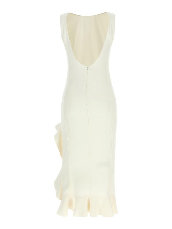 Pinko: Knielange Kleider online - Knielanges Kleid - Weiß