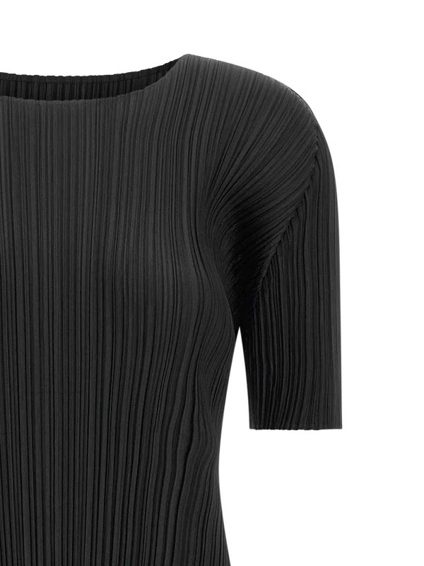 The Best Shops PLEATS PLEASE ISSEY MIYAKE: ニーレングスドレス - 膝丈ドレス - 黒