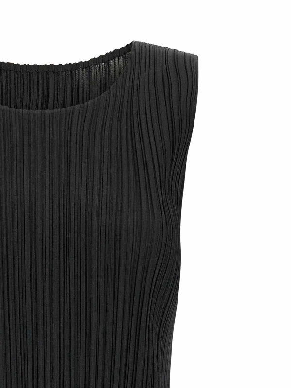 The Best Shops PLEATS PLEASE ISSEY MIYAKE: Tops und Tank Tops - Top - Schwarz