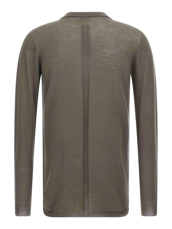 RICK OWENS: crew necks online - Biker Level Sweater