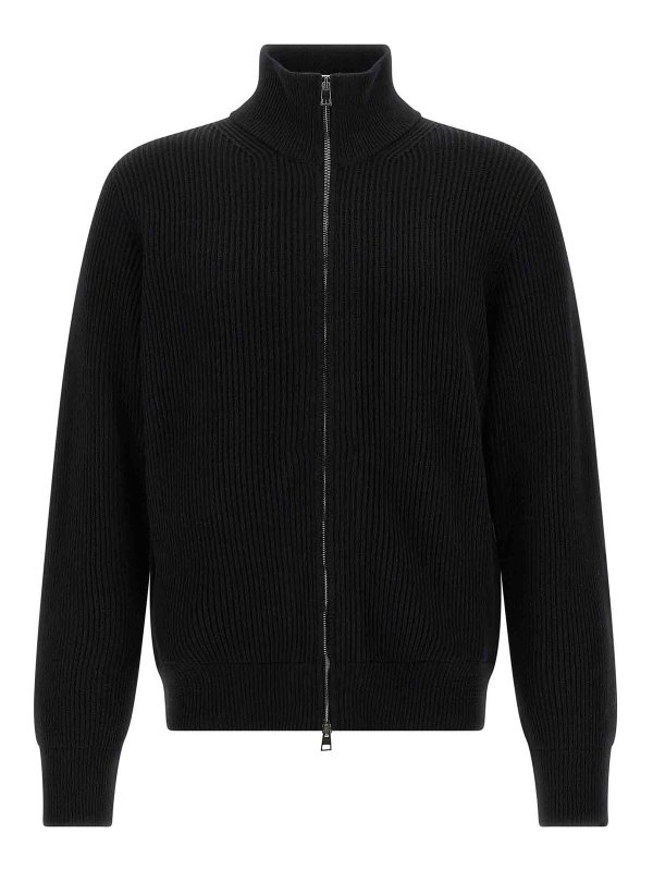 ROBERTO COLLINA: Cardigans - Cardigan - Schwarz