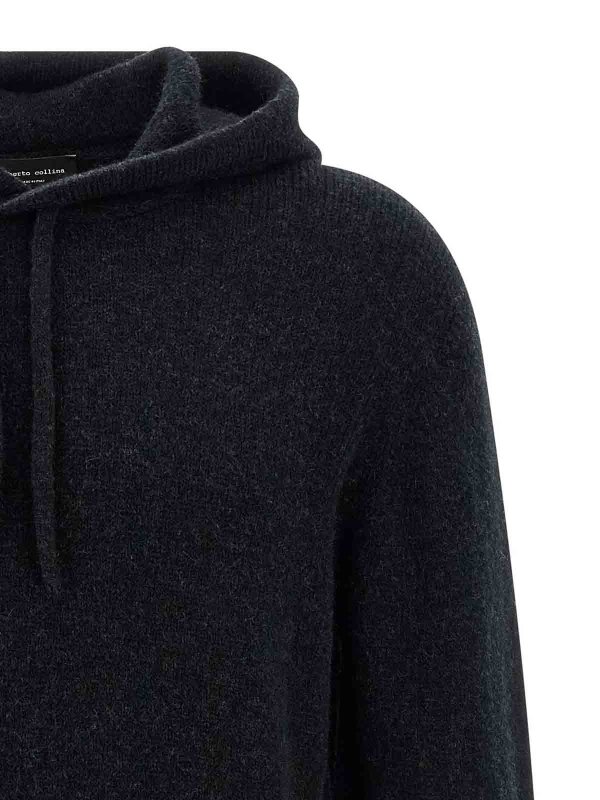 The Best Shops ROBERTO COLLINA: cardigans - Hooded Sweater