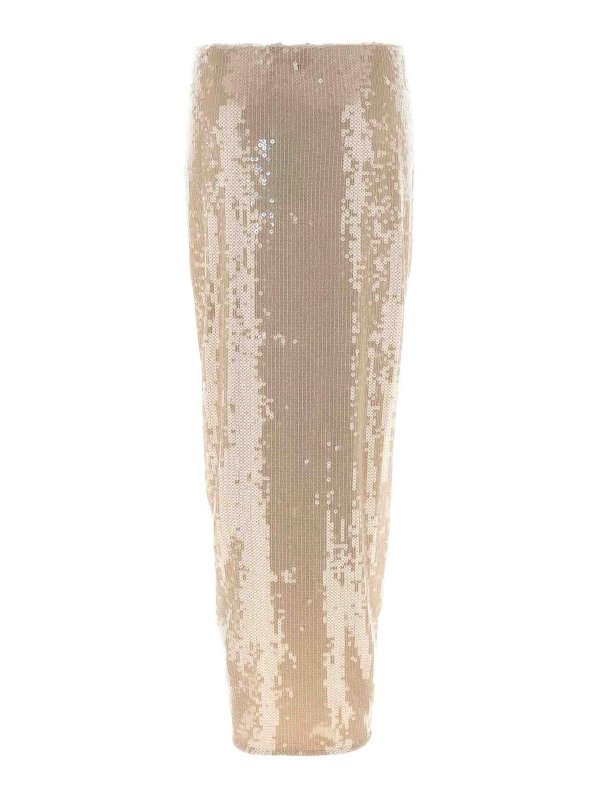 ROTATE Birger Christensen: Faldas media pierna y semilargas online - Falda Semilarga - Beis