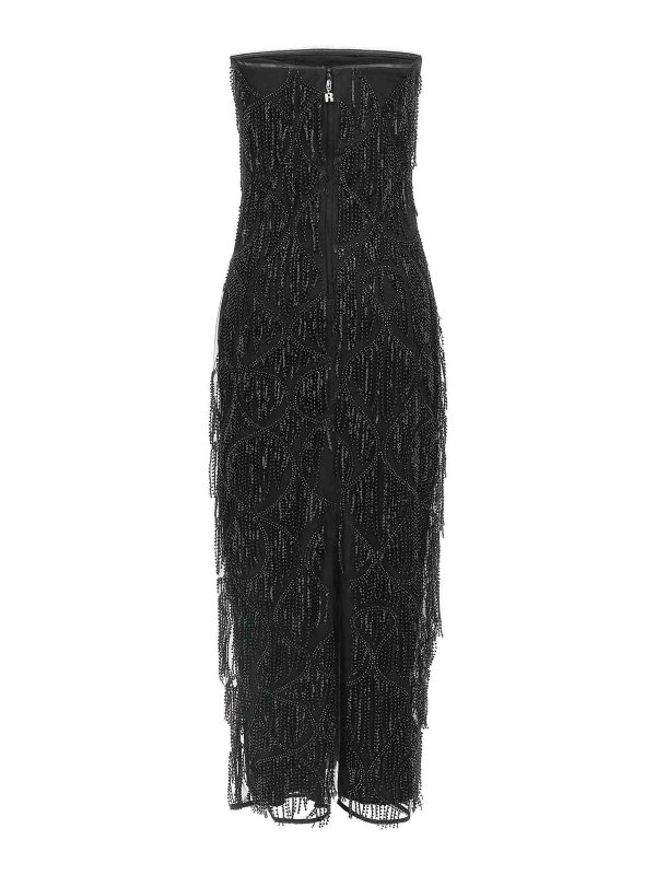 ROTATE Birger Christensen: Robe longueur genou online - Robe Au Genou - Noir
