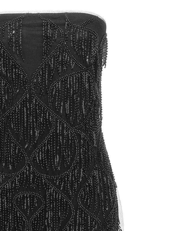 The Best Shops ROTATE Birger Christensen: Robe longueur genou - Robe Au Genou - Noir
