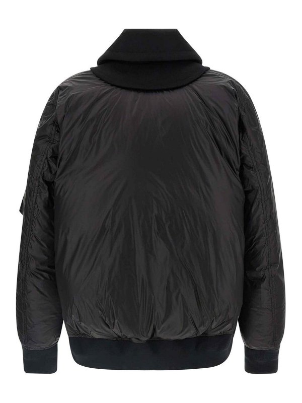 Sacai: casual jackets online - Wool Insert Bomber Jacket