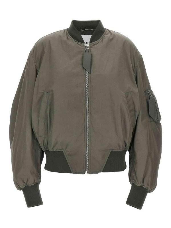 The Attico: casual jackets - Nylon Bomber Jacket