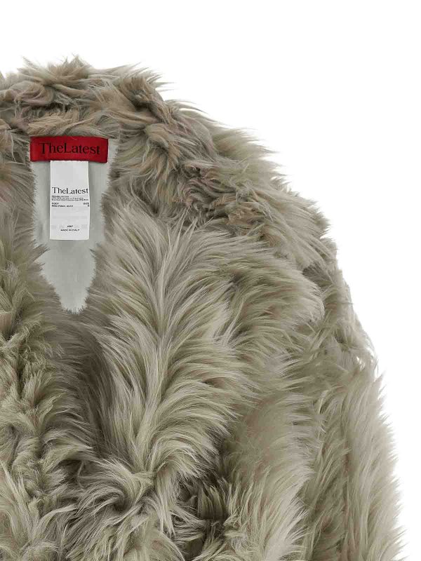 The Best Shops THELATEST: 毛皮＆シアリングコート - 毛皮/ムートンコート - グレー