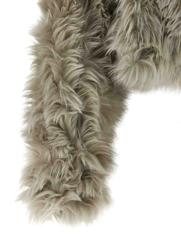 毛皮/ムートンコート - グレー shop online: THELATEST