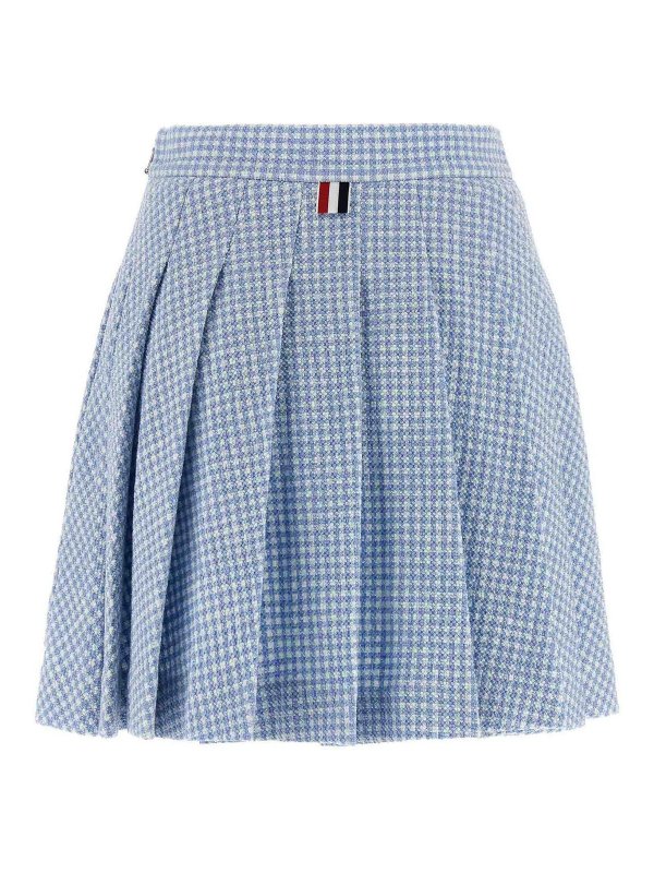 THOM BROWNE: Knee length skirts & Midi online - Pleated Tweed Skirt