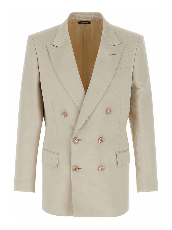 TOM FORD: Blazer - Blazer - Beige
