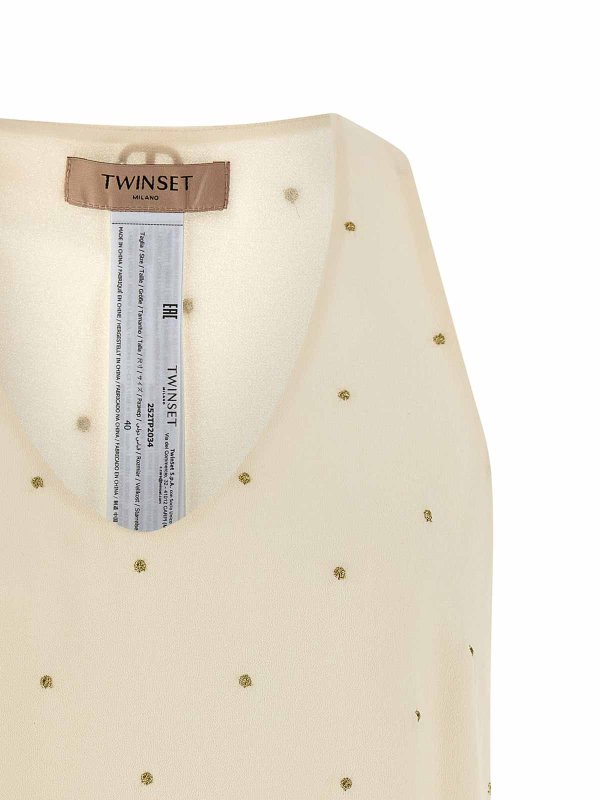 The Best Shops TWINSET: Tops y camisetas sin mangas - Top - Beis