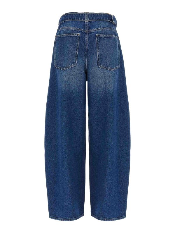 TWINSET: bootcut jeans online - Maxi Buckle Jeans