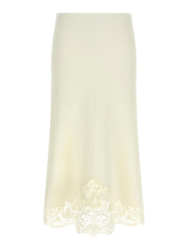 TWINSET: ニーレングススカート＆ミディ丈 - 膝丈/ミディスカート - 白