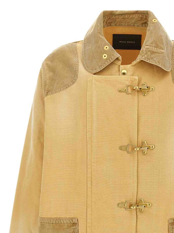 The Best Shops WALES BONNER: Abrigos cortos - Abrigo Corto - Beis