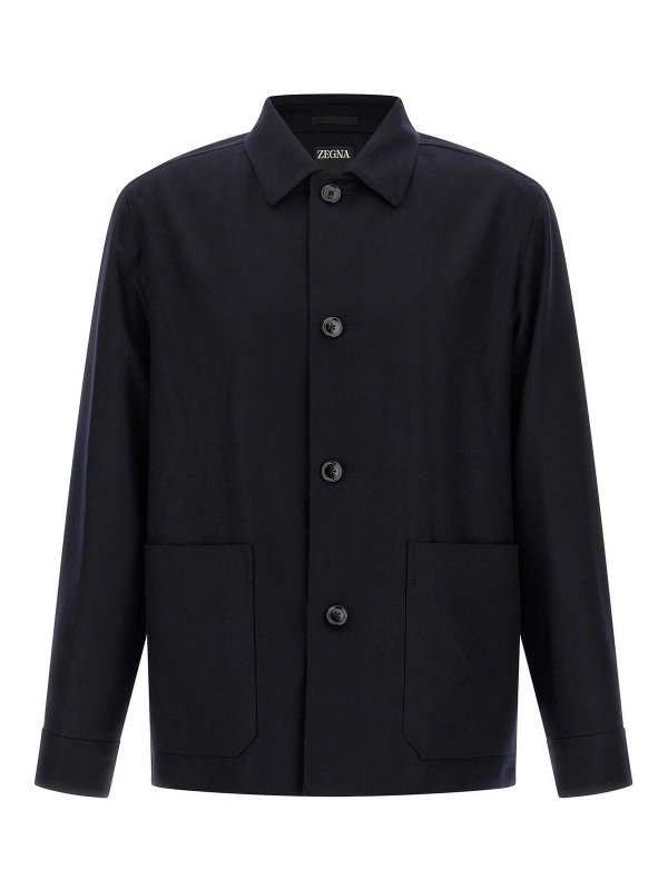 ZEGNA: ブラウス - ブラウス - ブルー