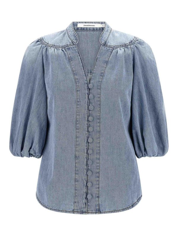 ZIMMERMANN: Blusas - Blusa - Azul Claro