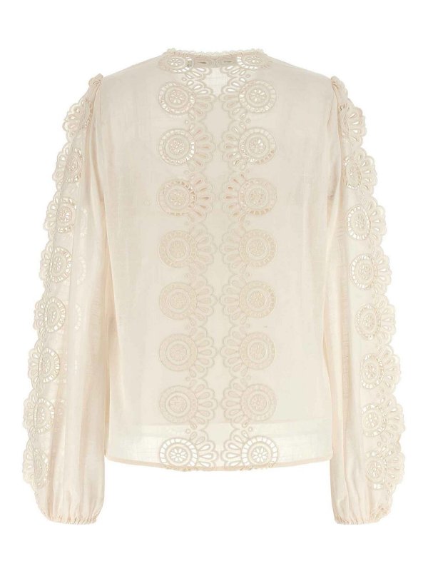ZIMMERMANN: blouses online - Lucky Embroidered Blouse