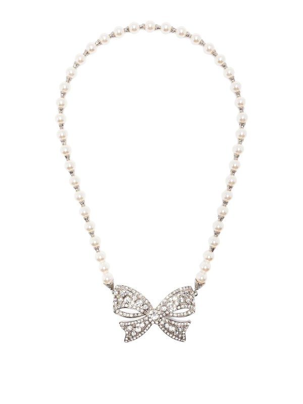 ALESSANDRA RICH: ネックレス - ネックレス/チョーカー - 白