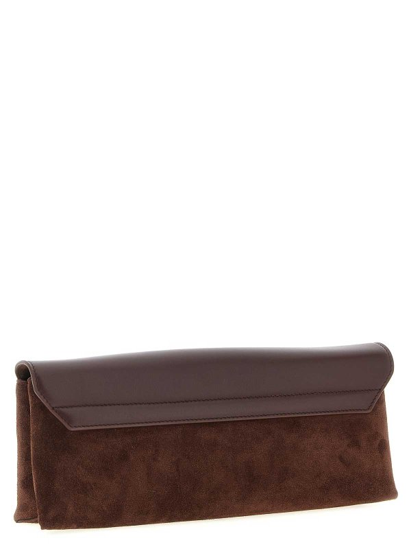 BRUNELLO CUCINELLI: Clutch online - Pochette - Rouge Brun