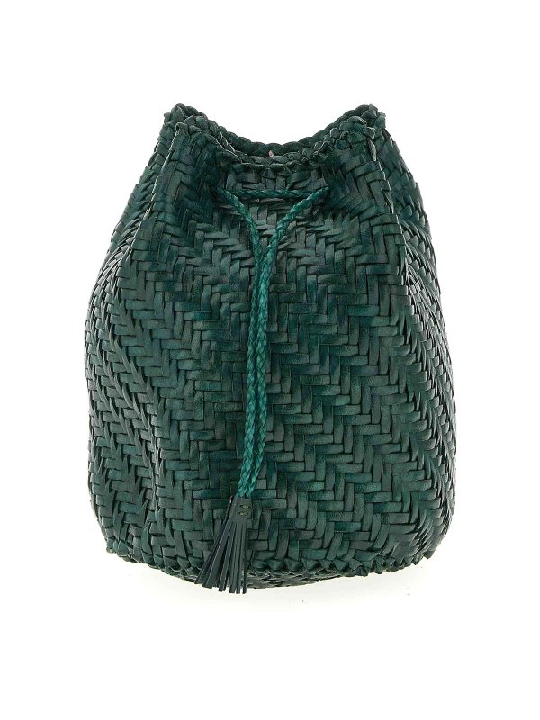 DRAGON DIFFUSION: cross body bags - Pompom Double Jump Bucket Bag