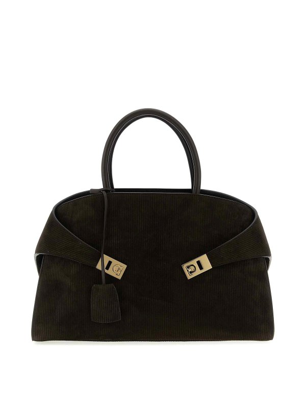 SALVATORE FERRAGAMO: Handtaschen - Shopper - Braun