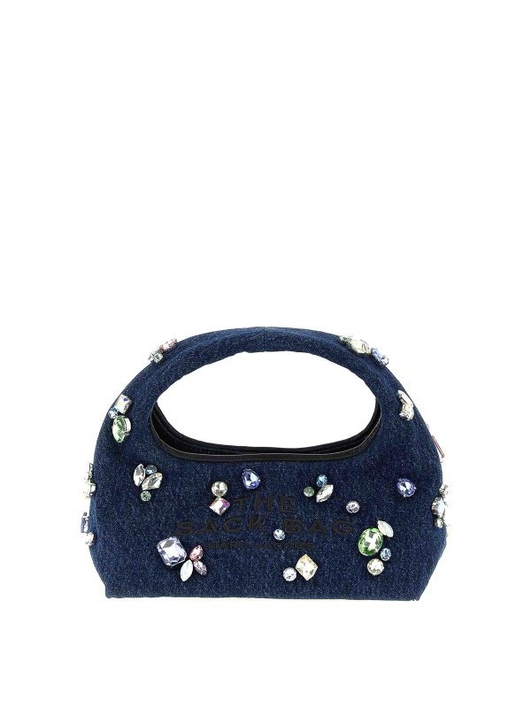 MARC JACOBS: totes bags - The Gem Denim Mini Sack Handbag