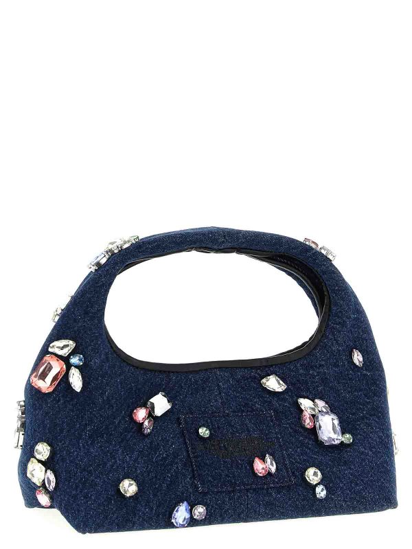 MARC JACOBS: totes bags online - The Gem Denim Mini Sack Handbag