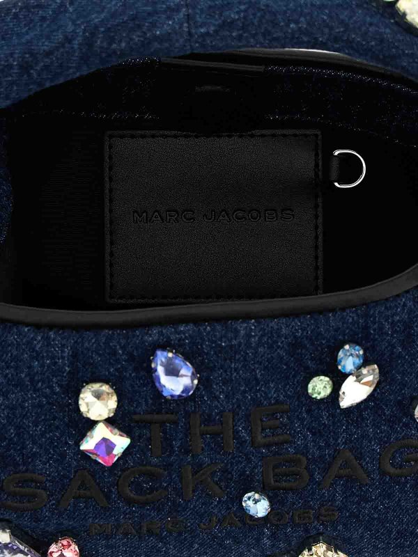The Gem Denim Mini Sack Handbag shop online: MARC JACOBS