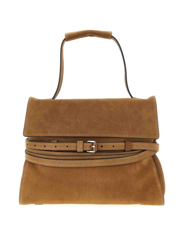 MOSCHINO: クロスボディバッグ - クロスボディバッグ - ブラウン