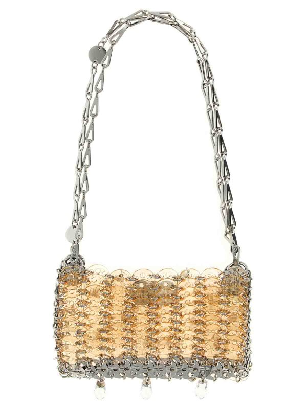 RABANNE: cross body bags online - 1969 Nano Crystal Resin Shoulder Bag