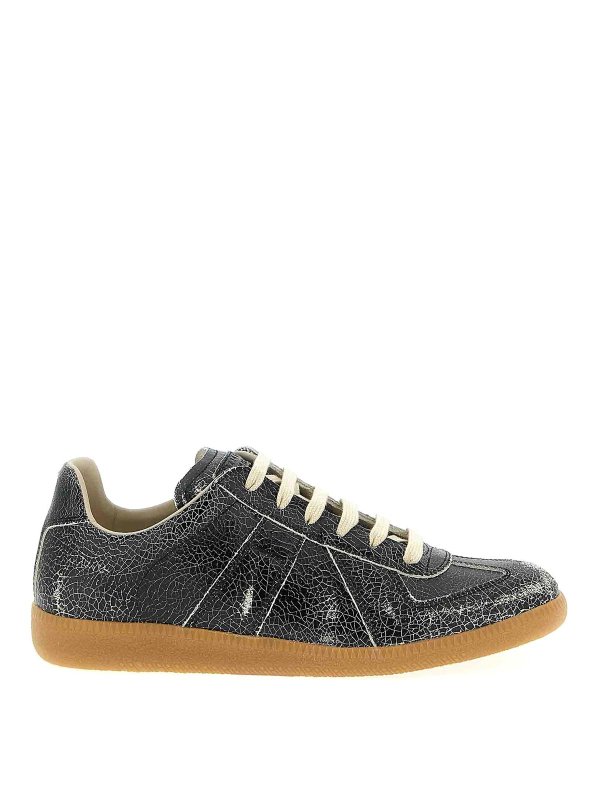 Maison Margiela: Chaussures de sport - Baskets - Noir