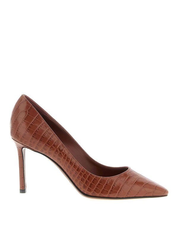 JIMMY CHOO: Escarpins - Chaussures À Talon - Marron