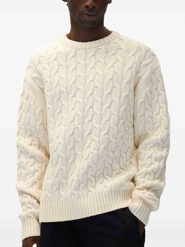 ARTE: U-Boot-Ausschnitt online - U-Boot-Pullover - Beige
