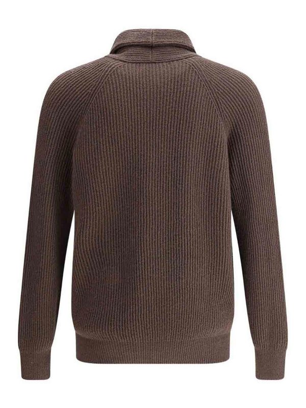 The Best Shops BRUNELLO CUCINELLI: cardigans - Cardigan with Scialle Revers