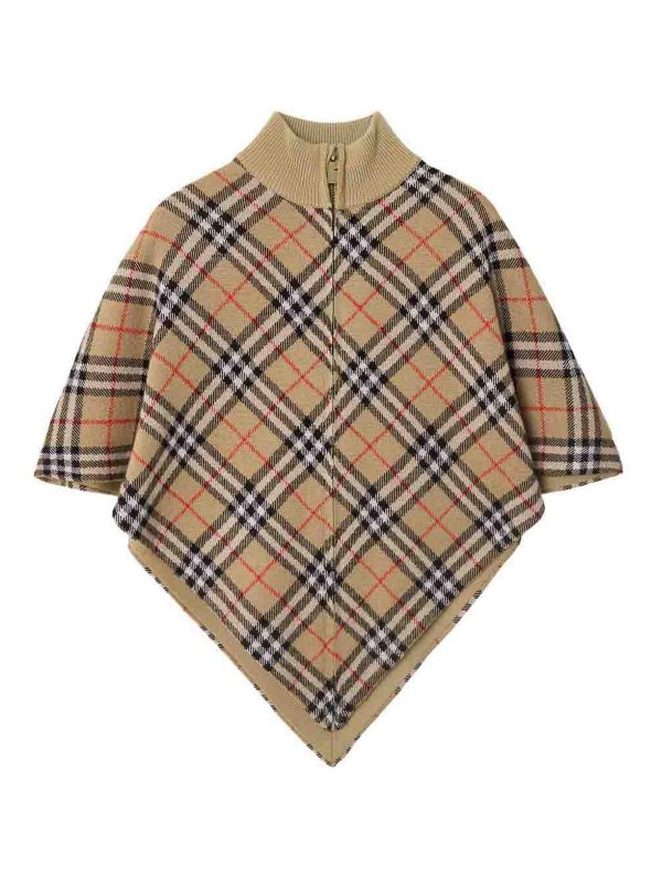 BURBERRY: Capes & Ponchos - Cape - Beige
