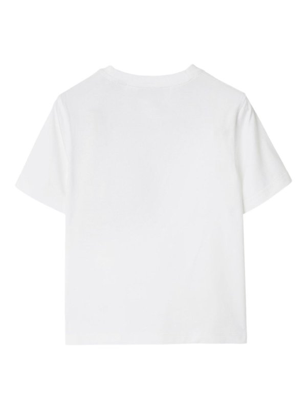 The Best Shops BURBERRY: t-shirts - Cotton t-shirt with painting application