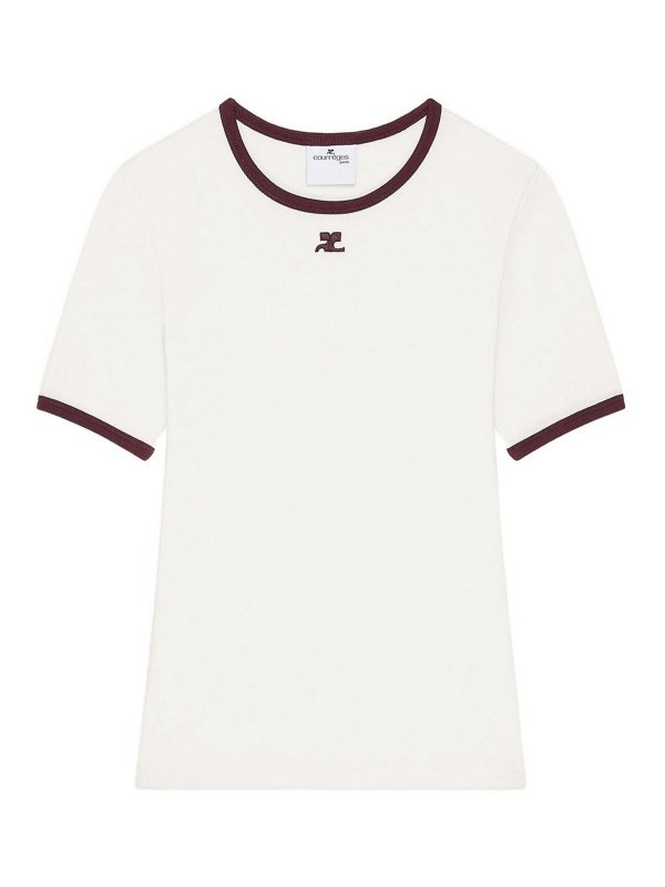 Courreges: Tシャツ - Tシャツ - 白