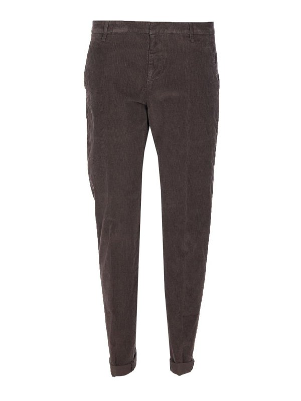 DONDUP: Pantalones casual - Pantalón Casual - Marrón
