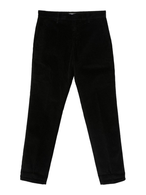 DONDUP: Pantalones casual - Pantalón Casual - Negro