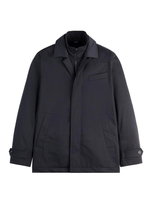 FAY: casual jackets - Jacket with raised collar