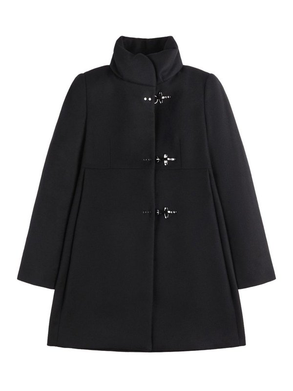 FAY: short coats - High neck coat
