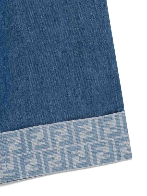 The Best Shops Fendi Jr: bootcut jeans - Jeans with embroidery