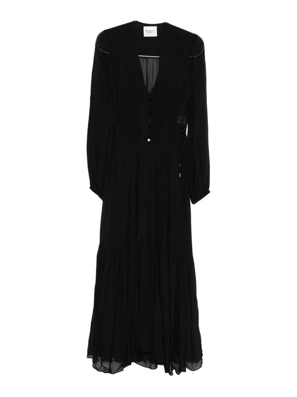 Isabel Marant Etoile: abiti al ginocchio - Vestito Midi Briane Plissettato