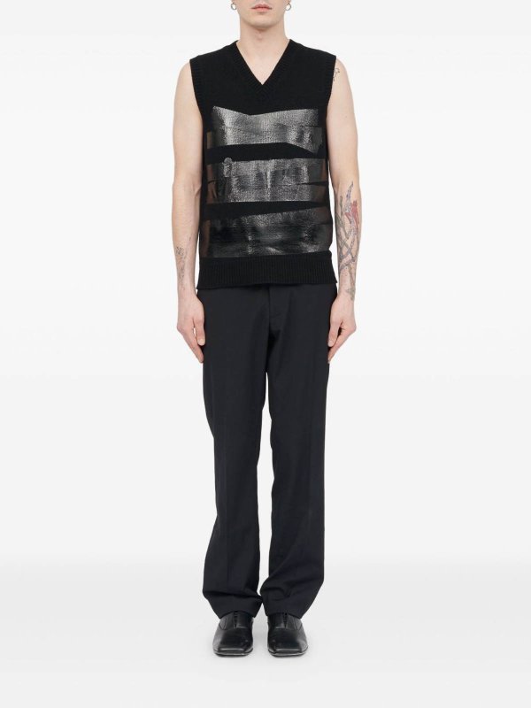 MM6 MAISON MARGIELA: waistcoats & gilets online - Wool vest with V -neck