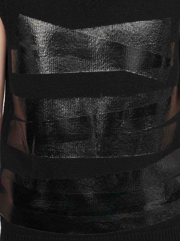 The Best Shops MM6 MAISON MARGIELA: waistcoats & gilets - Wool vest with V -neck