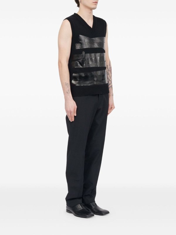 Wool vest with V -neck shop online: MM6 MAISON MARGIELA