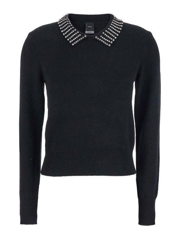 Pinko: boat necks - Sweater with decoration